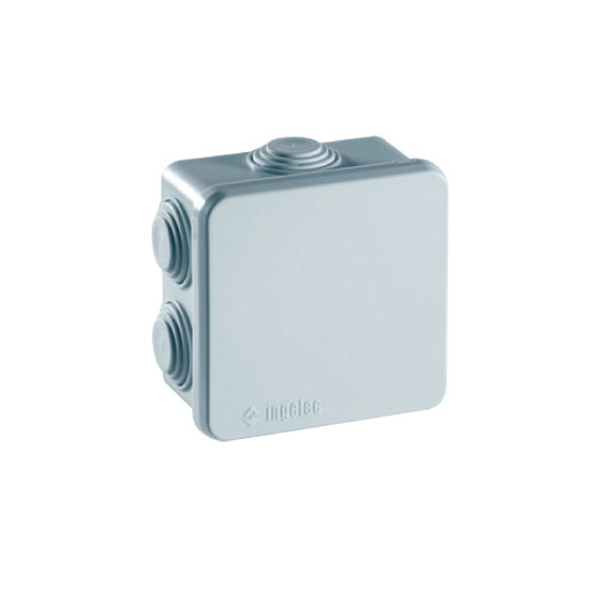 BOITIER DERIVATION CARRE 65X65X50 BLEU ENCAST.